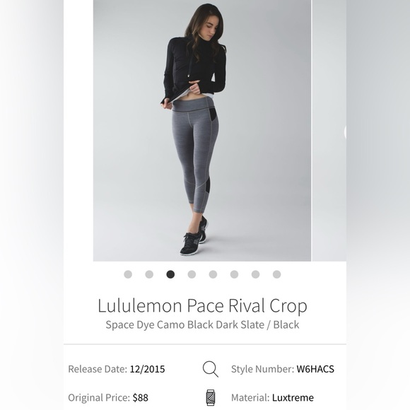 Lululemon Pace Rival Crop - Picture 2 of 12